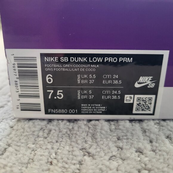 Size 6M / 7.5W Nike SB Dunk Low Pro PRM City Of Style FN5880-001 AUTHENTIC NEW! - Picture 9 of 9